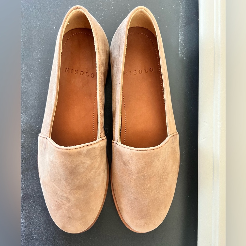 Nisolo Leather Slip On Loafers